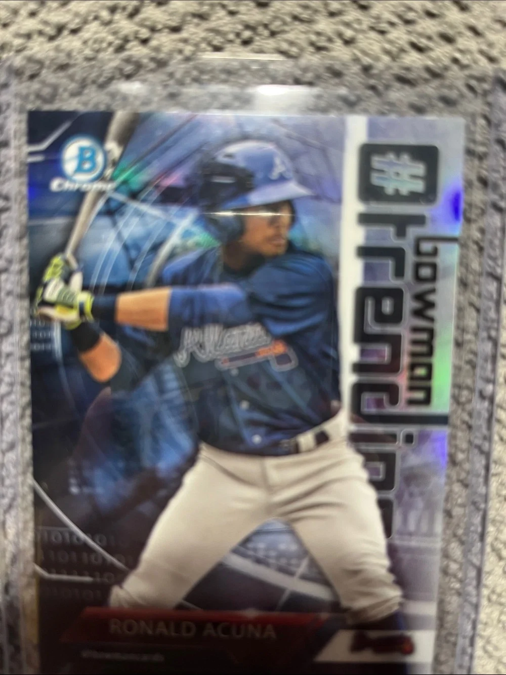 2018 Bowman Chrome Trending Ronald Acuna Jr (RC) # - RA
